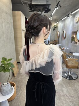 ヘアセット/お呼ばれヘア/パーティーヘア/カチモリヘア