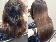 スラッシュアイボリー 姫路駅西店(SLASHivory)の雰囲気（スラッシュの縮毛矯正は硬くならず柔らかく艶々になります♪）