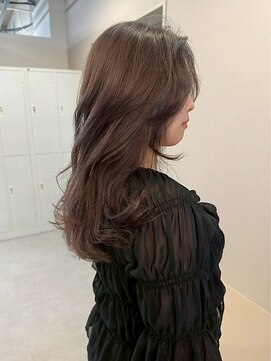エトレ(etore) 顔まわりカット/レイヤーカット/透明感ココアグレージュ