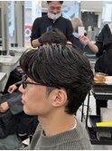フェザーパーマ毛流れパーマ