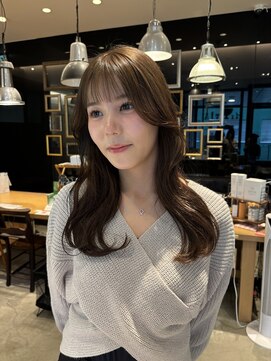 サラビューティーサイト 志免店(SARA Beauty Sight) 【ブリーチなし透明感カラー】オリーブベージュ