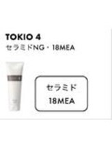 TOKIO4を塗布/毛髪表面付近の油分を補い、質感を形成
