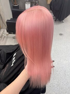 ペレ 原宿(PELE) ダークパープルナチュラルショート夏のヘアアレンジ原宿