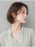 ミルクティーブロンド/ダークブルー/パーマ/鶴見区横堤