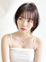 アンドカオマワリカットファム(Fann.)&nbsp;：大人可愛いブラウン×ふんわりボブ
