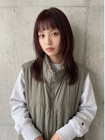 プレイス(PLACE)&nbsp;柔らかレイヤーロング×カシスブラウン