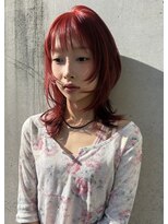 ゾーイ ダイミョウ 天神大名(ZOEY daimyo)&nbsp;大名/レイヤーカット/赤オレンジ