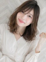 『ROMA』大人かわいい巻き髪風無造作カールくびれセミディ