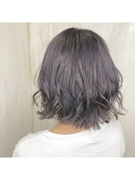 アンフィフォープルコ(AnFye for prco) 【AnFye for prco 】 ニュアンス外ハネカール × パープル