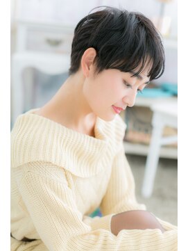 ミック ヘアアンドビューティー 大山店(miq  Hair&Beauty) オシャレ上級者の黒髪ベリーショートb