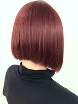 アングレカム(Angraecum)&nbsp;赤が映える☆ショートボブ