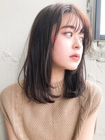 キリ 表参道(kyli)&nbsp;小顔外ハネボブ毛先パーマデザインカラーローライト　桐山