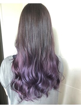 アルマヘア(Alma hair) 【バイオレットグラデーションカラー　】Alma hair 青木杏奈