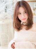 ■小顔センターパートxピンクラベンダー103-3★上尾20代30代40代