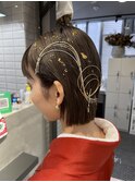【lilley 高田彩乃】卒業式☆水引きヘアアレンジ(福岡/天神)