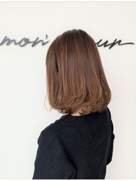 ヘアーサロン モンクール(hairsalon mon'coeur) 『 韓国風タンバルモリ　ボブスタイル　柔らかベージュ 』