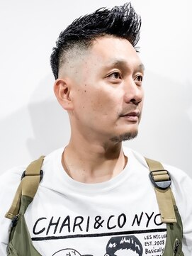 フジヤマバーバーショップ アジト(FUJIYAMA BARBER SHOP ajito) ジェットモヒカンフェードカットS0728