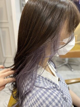 シアン 立川店(Shian) イヤリングカラー×ブルーラベンダー