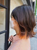 エイト 上野店(EIGHT ueno)&nbsp;【EIGHT 上野】佐藤 さりげなくオレンジインナーカラー