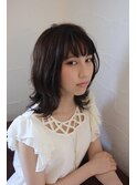 イメチェンチェリーブラウンミディアムレイヤーダークアッシュ