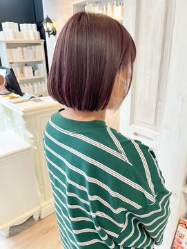 キャアリー(Caary) 福山人気caaryピンクラベンダー切りっぱなしイヤリングカラー