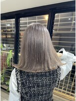 ブレンド 渋谷(BLend) ハイライトカラーマチルダボブインナーグレージュ前髪