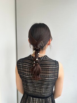 ガリカ 博多(Gallica) <入佐ひなの>結婚式お呼ばれにタイトな垢抜け編みおろしヘア