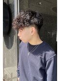 メンズ波巻きスペインカールパーマ