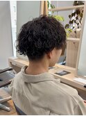 メンズパーマツイストスパイラルパーマシャドウパーマショート