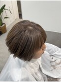 ショートボブ40代50代白髪ぼかし白髪染め博多