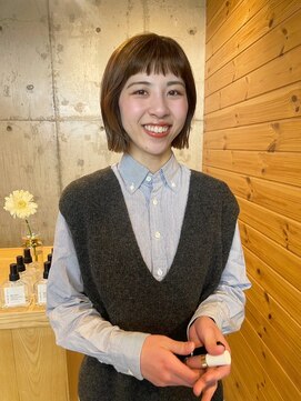 カフネ ジュントス ヨロ(Cafune' juntos YOLO) ボブ×ショコラベージュ（肌馴染みがいいブラウンベージュ）