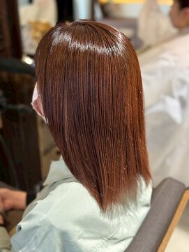 ヘアリゾート粋 ティガ 池袋店(tiga) 艶髪/オレンジブラウン/髪質改善