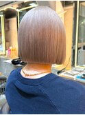 ◆ブリーチホワイトグレージュダブルカラーインナーカラー表参道