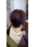 ショートボブ白髪染め
