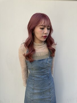 キャンバスアニュー 川崎(canvas anew.) ピンクカラー／ロング／ハイトーンカラー／川崎