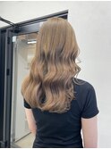 くびれヘア/アプリコットオレンジ/夏のヘアアレンジ/横浜