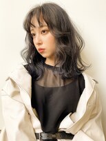 ミリ(mm)&nbsp;レイヤーカット ブルーブラック カラー 韓国 髪質改善 仙台