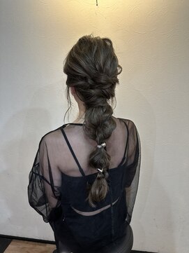 プランツヘアー ゆるふわ編みおろし