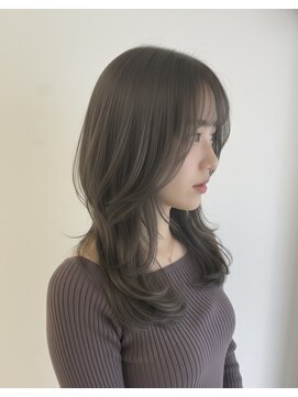ヘアースタジオ ゼン カロン(Hair studio Zen kalon) 髪質改善/セミロングレイヤー/くびれミディアム/モカブラウン