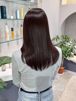 アール ヘアー デザイン(r hair design)&nbsp;サラツヤロングベージュカラーブリーチしない透明感カラー