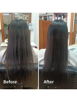 美容室フランヴェール 髪が細く扱いづらいくせ毛を艶髪に