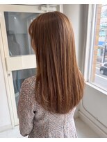零秒女髪 千里丘店 美髪見せる髪質改善艶ロングスタイル艶髪髪質改善カラー艶感