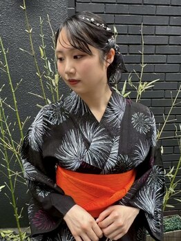 ルナクレセント (Luna crescent)の写真/電話予約限定★平日12時~ヘアセット&浴衣着付￥5000~/ヘアアレンジ&浴衣着付￥4200~/土日祝も◎