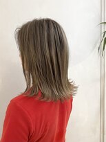 マスカリ(muscali)&nbsp;グレージュ/デザインカラー/ハイライトカラー30代40代髪型i14