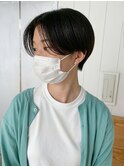 ハンサムショート_アースカラーくびれヘアツートン_ba371191