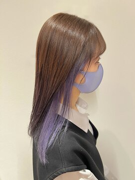 クルム(KURUMU) インナーカラー×ラベンダーアッシュ