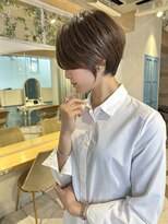 ロンド ストラーダ 心斎橋(Lond strada)&nbsp;ショート×ハイライト白髪ぼかし×シルキーベージュ[心斎橋]