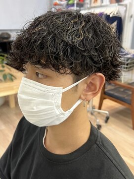 グッドタイムエフティフィフス 横浜西口(GoodTimes ft.fifth) ツイストスパイラルパーマ波巻きスパイラルパーマツーブロック