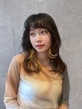 アース 三軒茶屋店(HAIR&MAKE EARTH) 三軒茶屋_レディース_ロング_レイヤー_コテ巻き_顔まわり_小顔