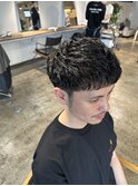 スパイキーショートツイストスパイラルパーマ波巻きスパイラル